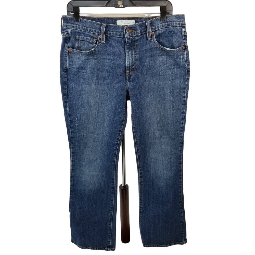 Levi's 515 Boot Cut Vintage Denim Blue Jeans Flap Pockets Very EUC 12 Medium